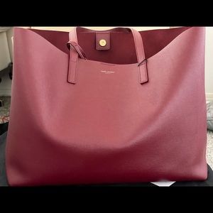**SOLD**SOLD** Saint Laurent Large Calfskin Shopping Tote